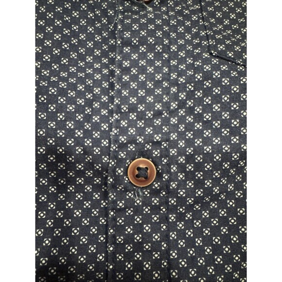 Rebel by Primark Boys' Button-Down Shirt Size 5-6 Yrs Diamond Print Preppy Comfy - Picture 3 of 5